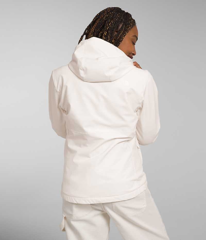 Women's The North Face Shelbe Raschel Hoodie Softshell Jacket White | TORONTO PULEAV