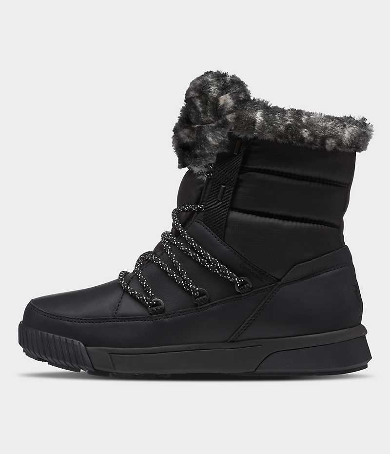 Women\'s The North Face Sierra Luxe Waterproof Winter Boots Black | OTTAWA ZJNTXW