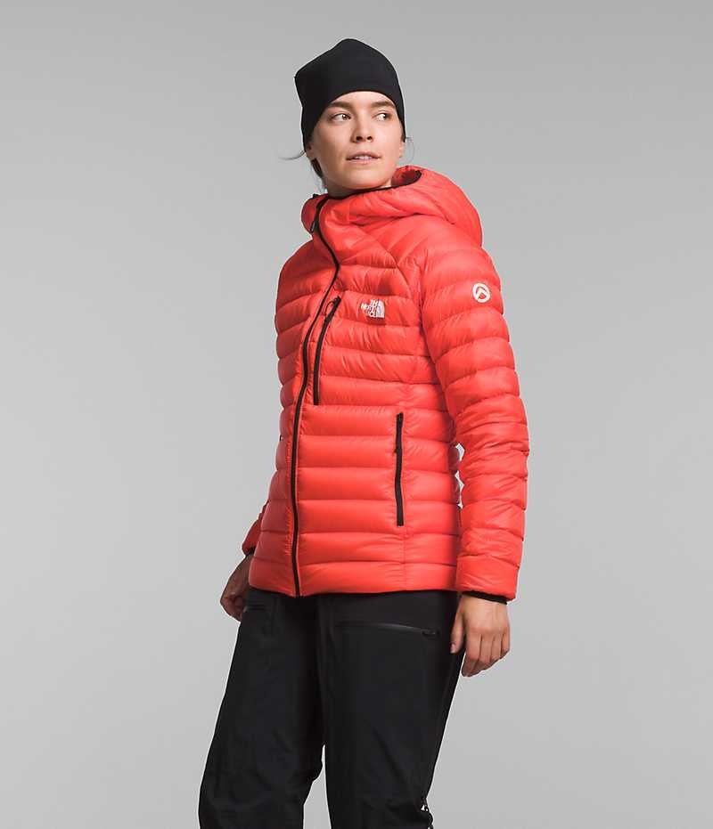 Women's The North Face Summit Series Breithorn Hoodie Down Jacket Orange | CANADA XRSOYH