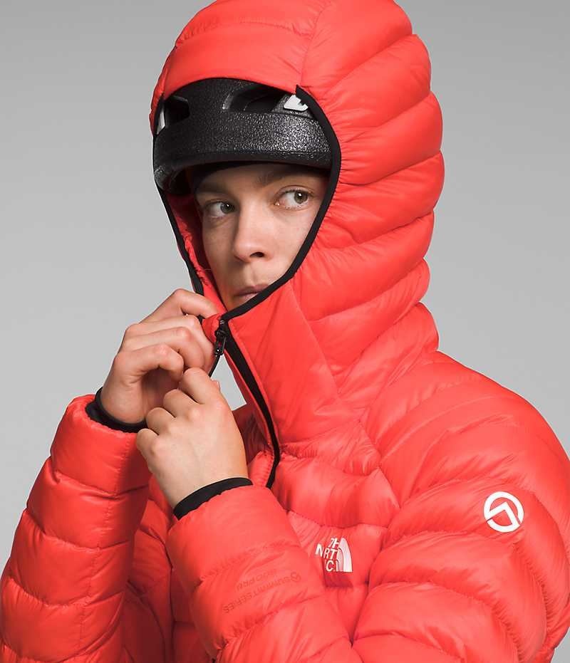 Women's The North Face Summit Series Breithorn Hoodie Down Jacket Orange | CANADA XRSOYH