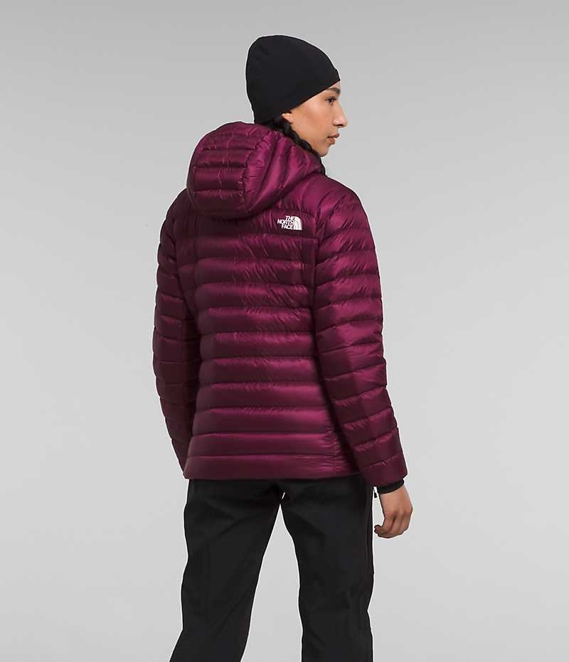 Women's The North Face Summit Series Breithorn Hoodie Down Jacket Burgundy | OTTAWA RTYBPL