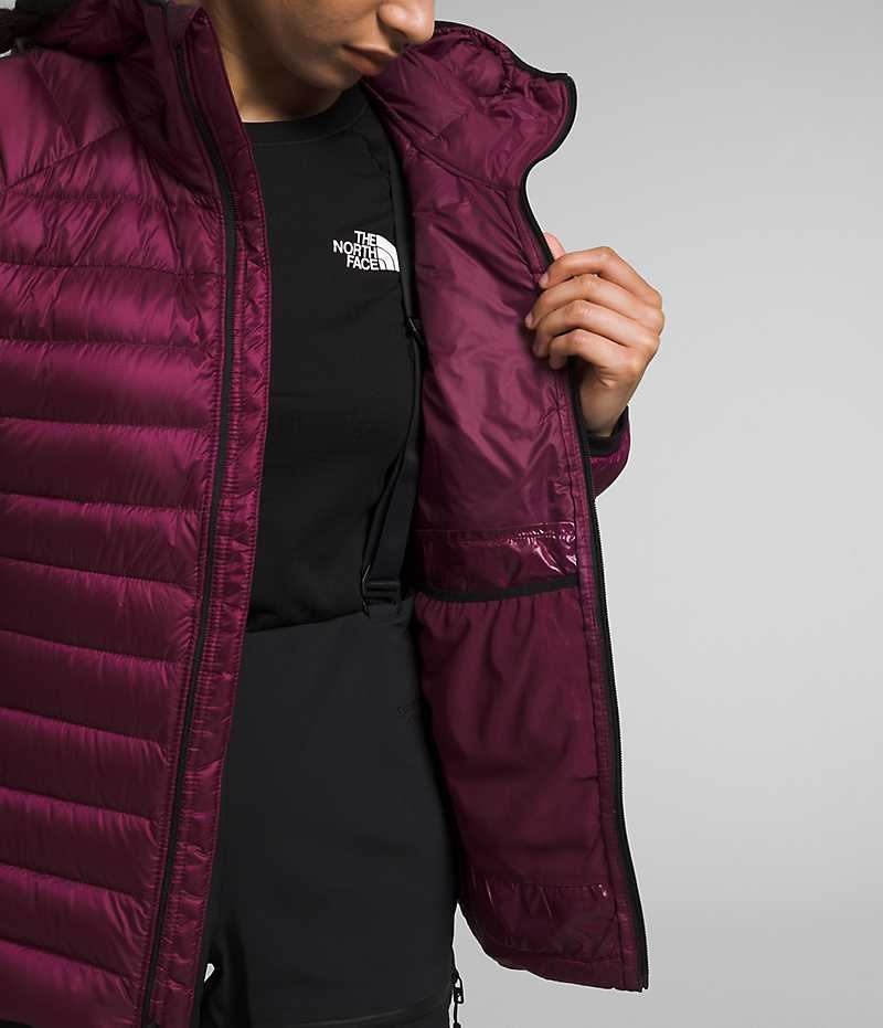 Women's The North Face Summit Series Breithorn Hoodie Down Jacket Burgundy | OTTAWA RTYBPL