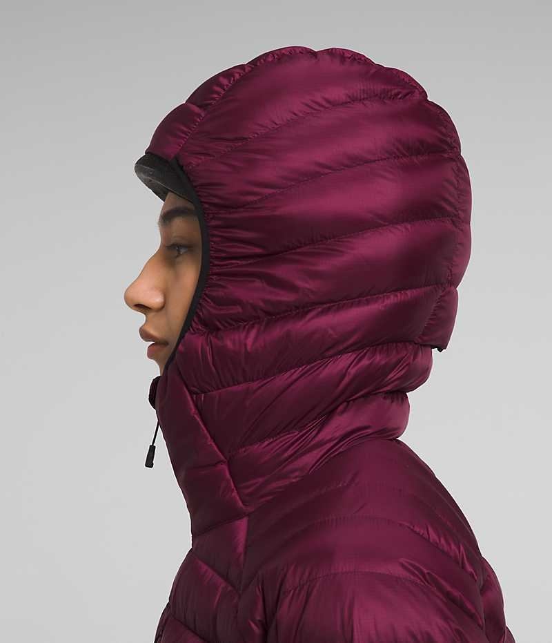 Women's The North Face Summit Series Breithorn Hoodie Down Jacket Burgundy | OTTAWA RTYBPL