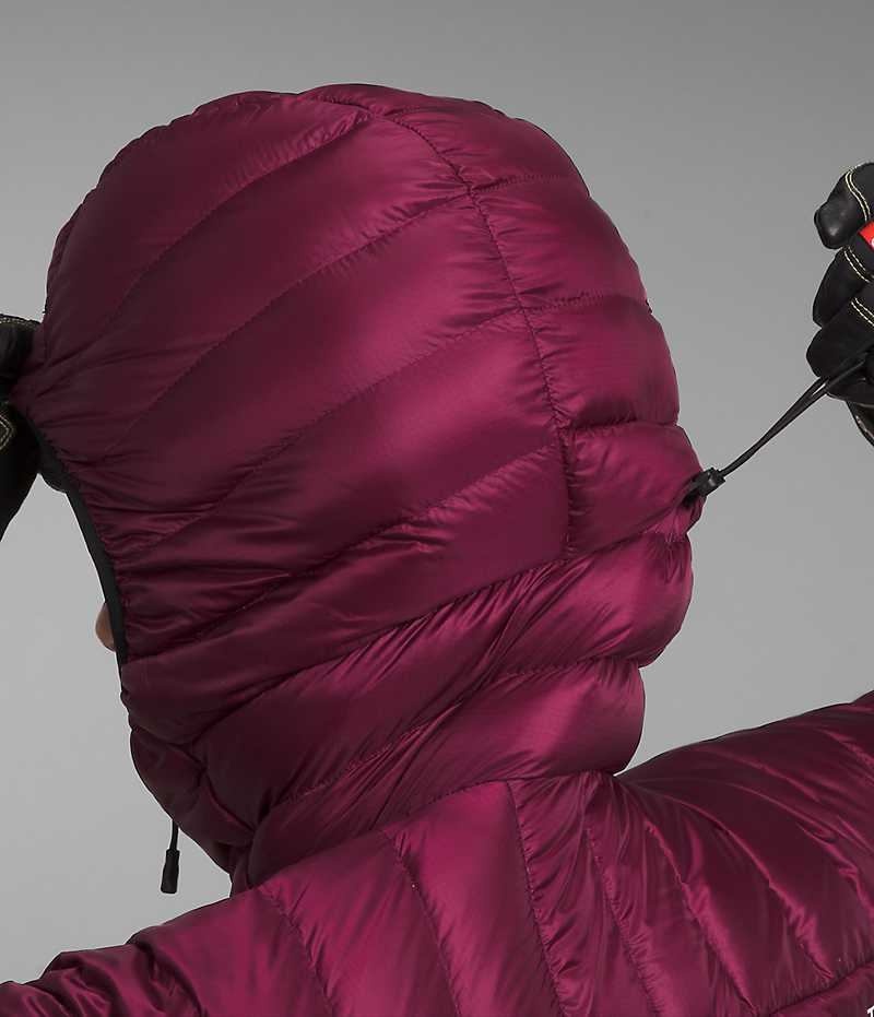 Women's The North Face Summit Series Breithorn Hoodie Down Jacket Burgundy | OTTAWA RTYBPL