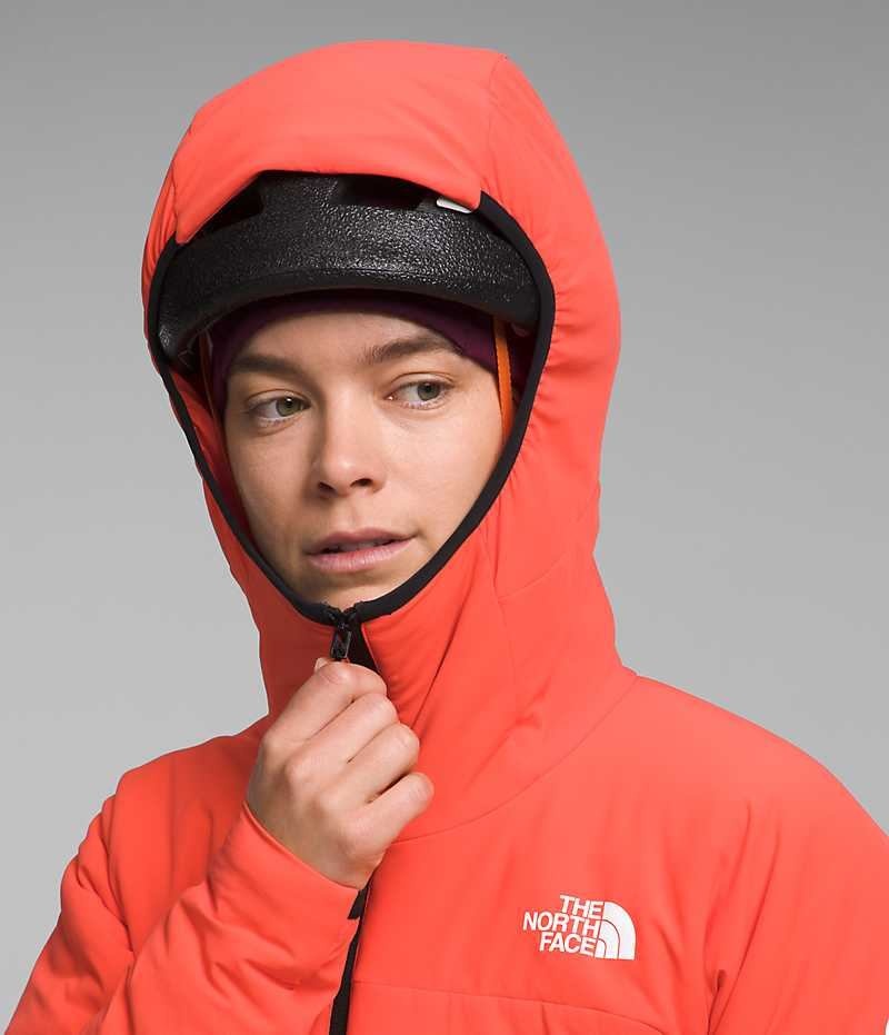 Women's The North Face Summit Series Casaval Hoodie Hybrid Jacket Orange | TORONTO UZIGLV