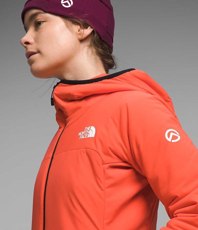 Women's The North Face Summit Series Casaval Hoodie Hybrid Jacket Orange | TORONTO UZIGLV