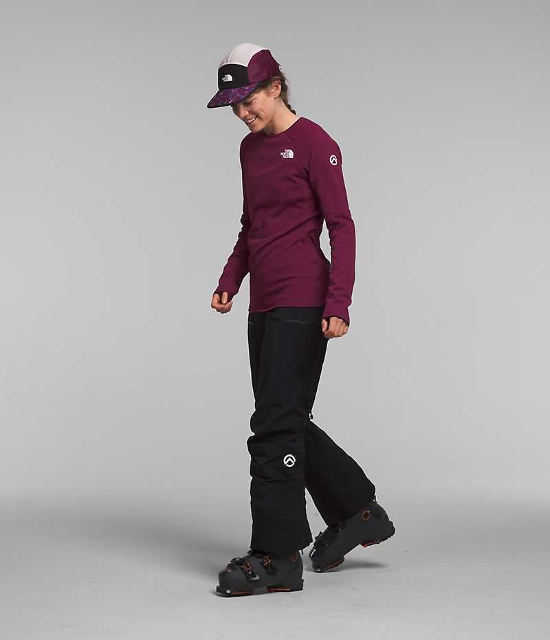 Women's The North Face Summit Series FUTUREFLEECE™ Crew Pullover Burgundy | OTTAWA QBYZFJ