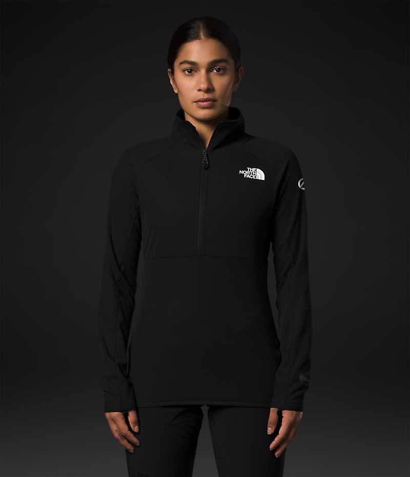 Women\'s The North Face Summit Series FUTUREFLEECE™ LT ½-Zip Sweatshirt Black | TORONTO RNPILT