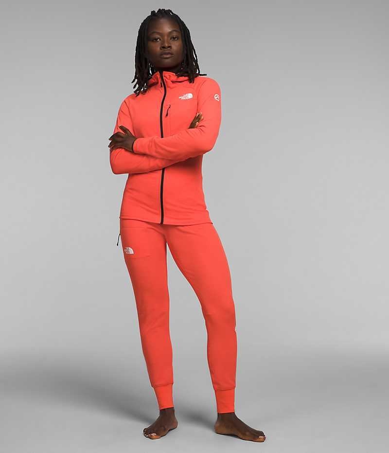 Women's The North Face Summit Series FUTUREFLEECE™ Fleece Pants Orange | CANADA EQUACR