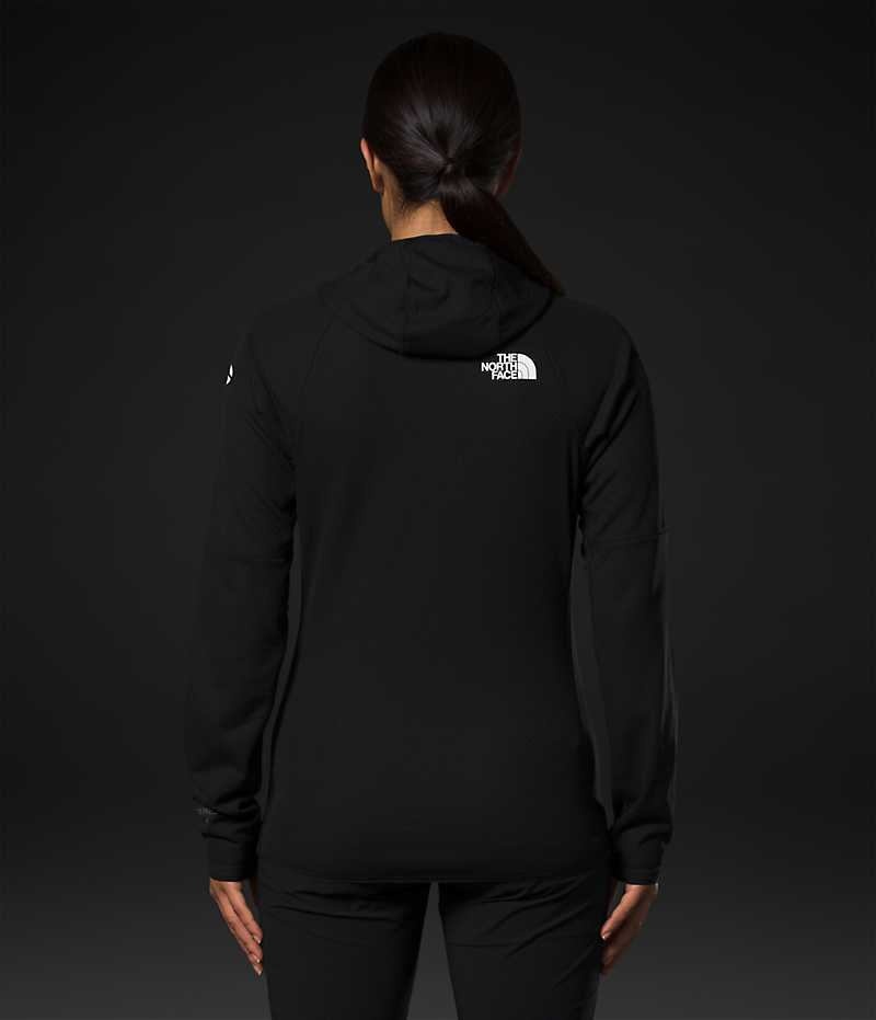 Women's The North Face Summit Series FUTUREFLEECE™ Full-Zip Hoodie Fleece Jacket Black | OTTAWA RVITBL