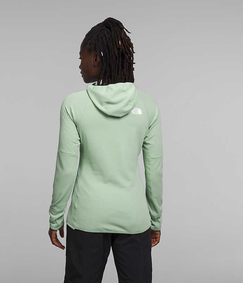 Women's The North Face Summit Series FUTUREFLEECE™ Full-Zip Hoodie Fleece Jacket Mint | TORONTO MRFVUC