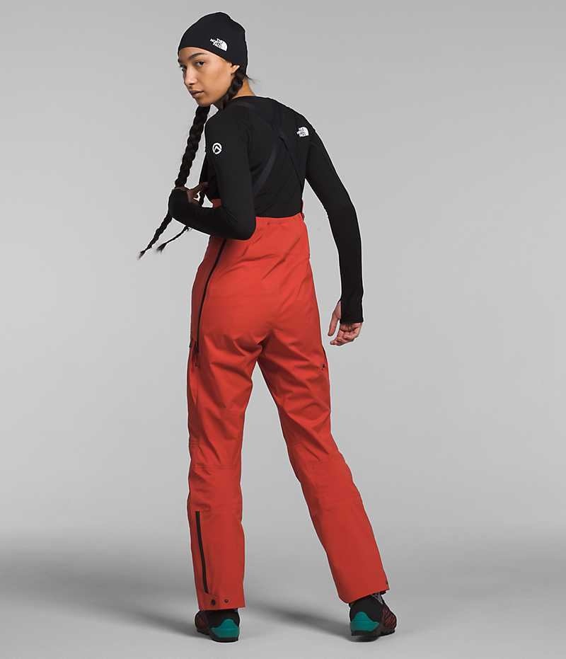 Women's The North Face Summit Series Pumori GTX Pro Bib Pants Red | TORONTO JYDLQT