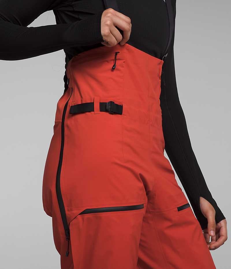 Women's The North Face Summit Series Pumori GTX Pro Bib Pants Red | TORONTO JYDLQT