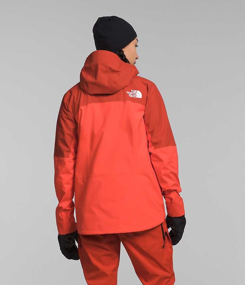 Women's The North Face Summit Series Pumori GTX Pro Insulated Jacket Orange | OTTAWA JUXRPZ