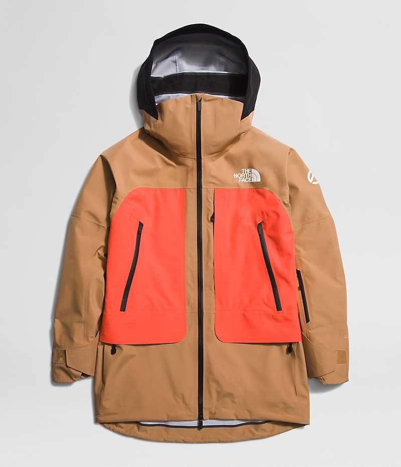 Women's The North Face Summit Series Verbier GTX Insulated Jacket Brown / Orange | TORONTO AOQPVC