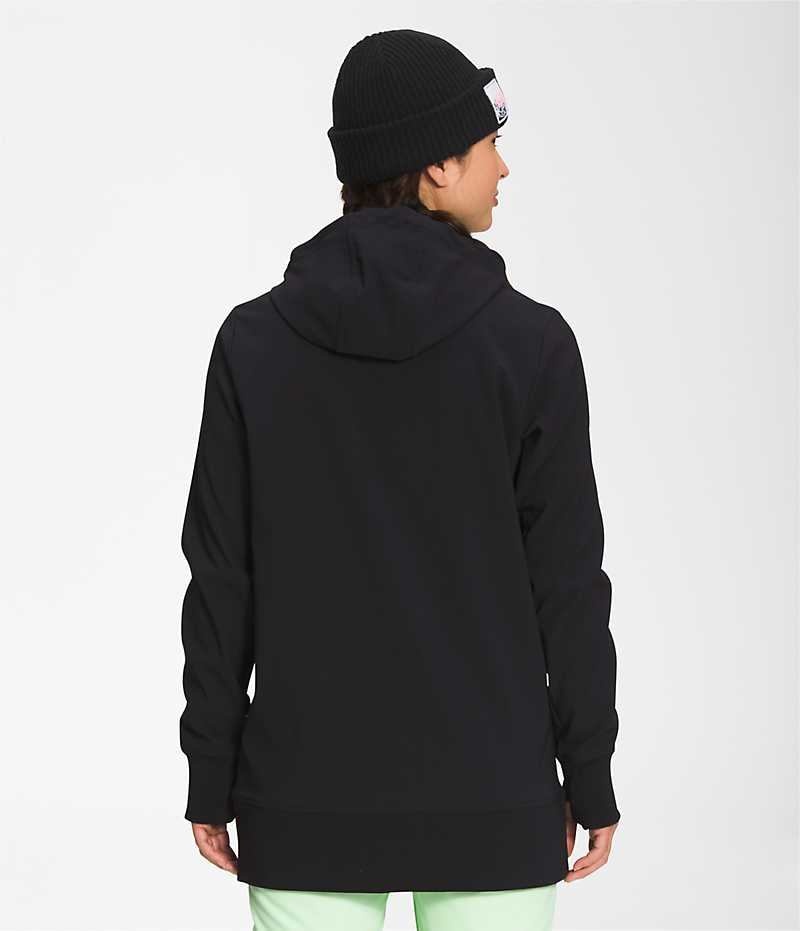 Women's The North Face Tekno Pullover Hoodie Black | OTTAWA RWAOTF