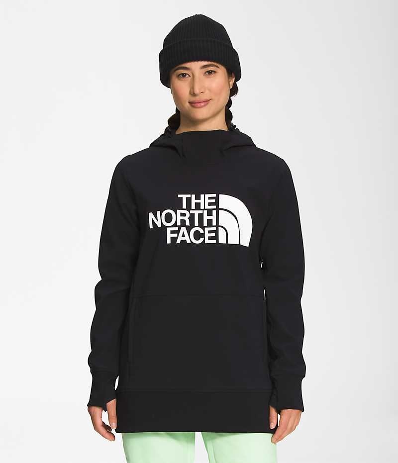 Women\'s The North Face Tekno Pullover Hoodie Black | OTTAWA RWAOTF