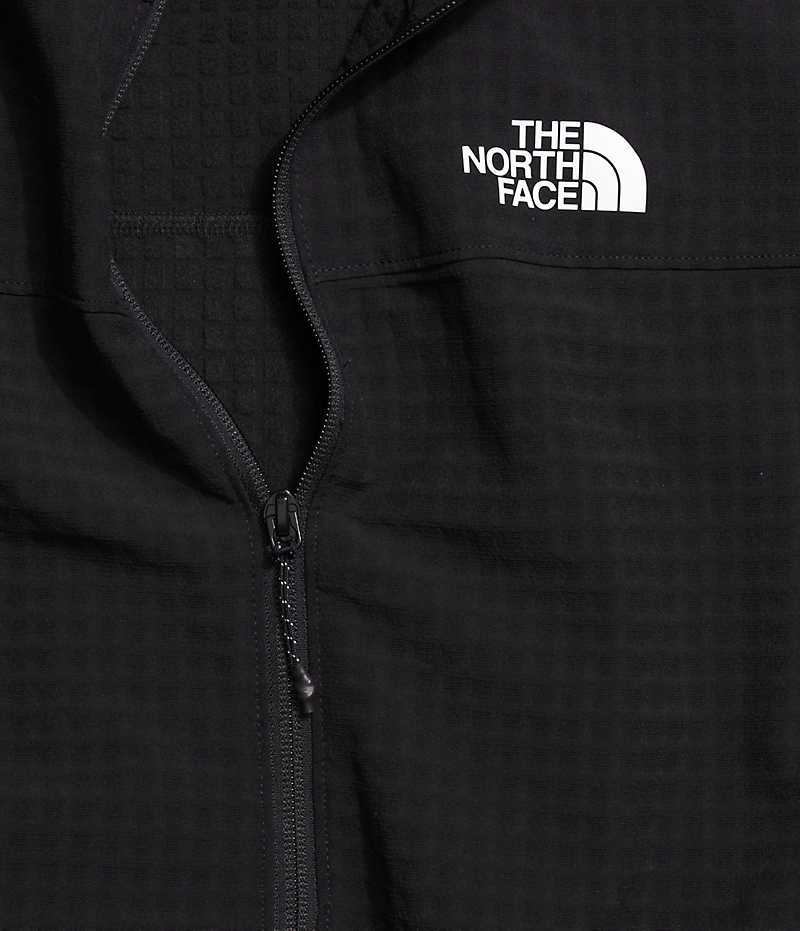 Women's The North Face Tekware™ Grid Full-Zip Fleece Jacket Black | CANADA HAXTRL