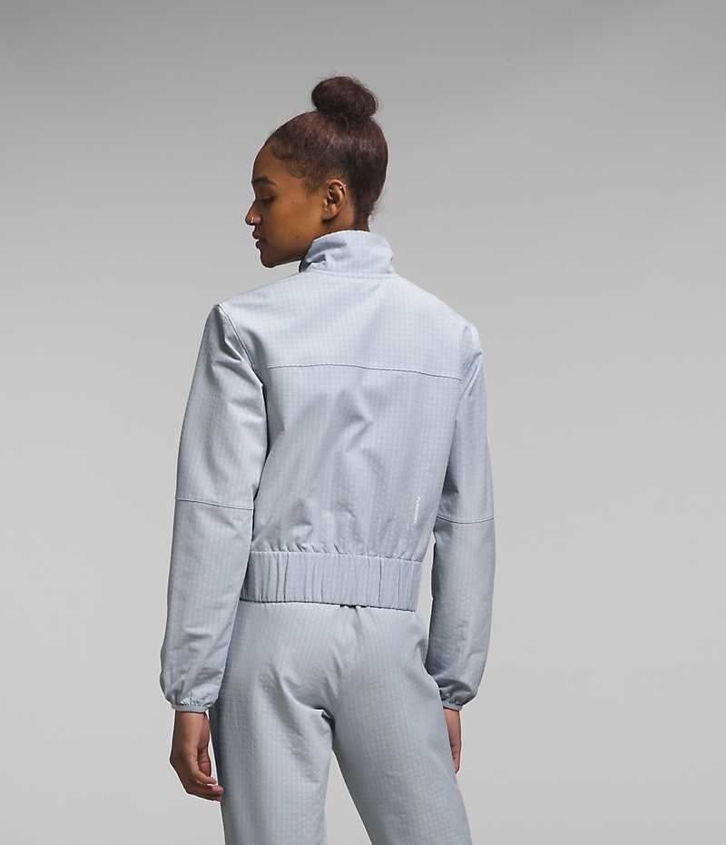 Women's The North Face Tekware™ Grid Full-Zip Fleece Jacket White | TORONTO HZRQXV