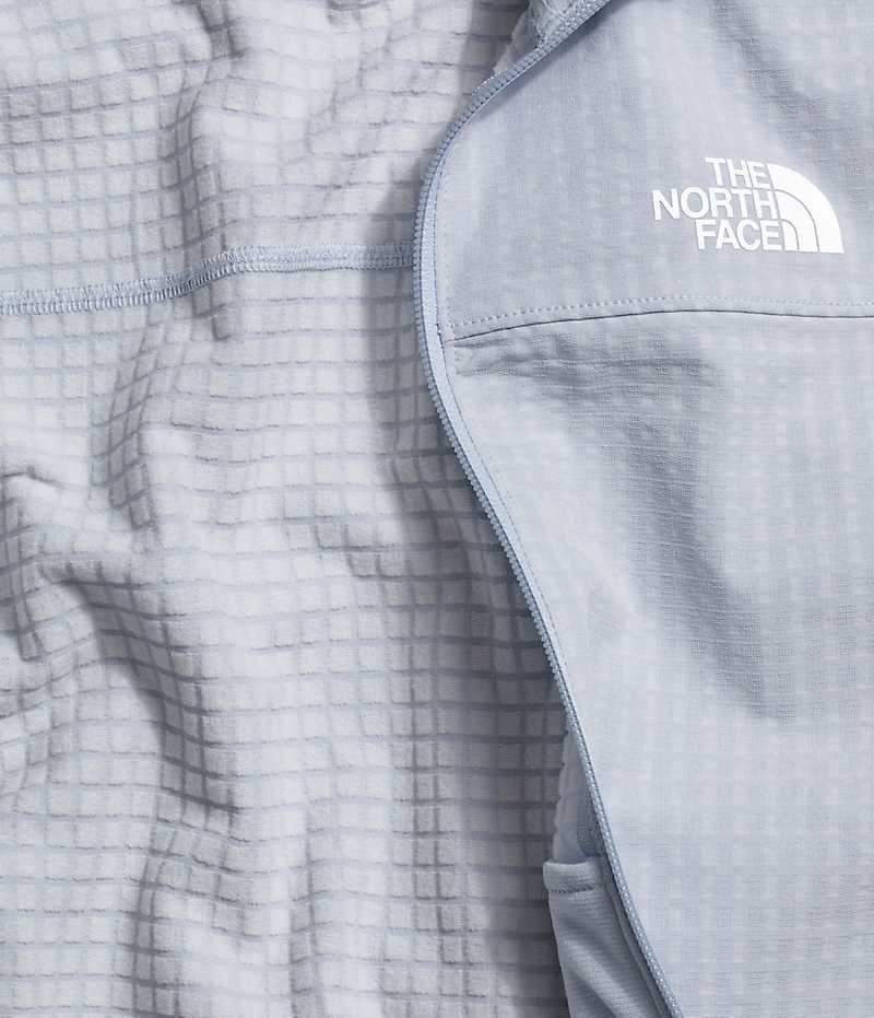 Women's The North Face Tekware™ Grid Full-Zip Fleece Jacket White | TORONTO HZRQXV