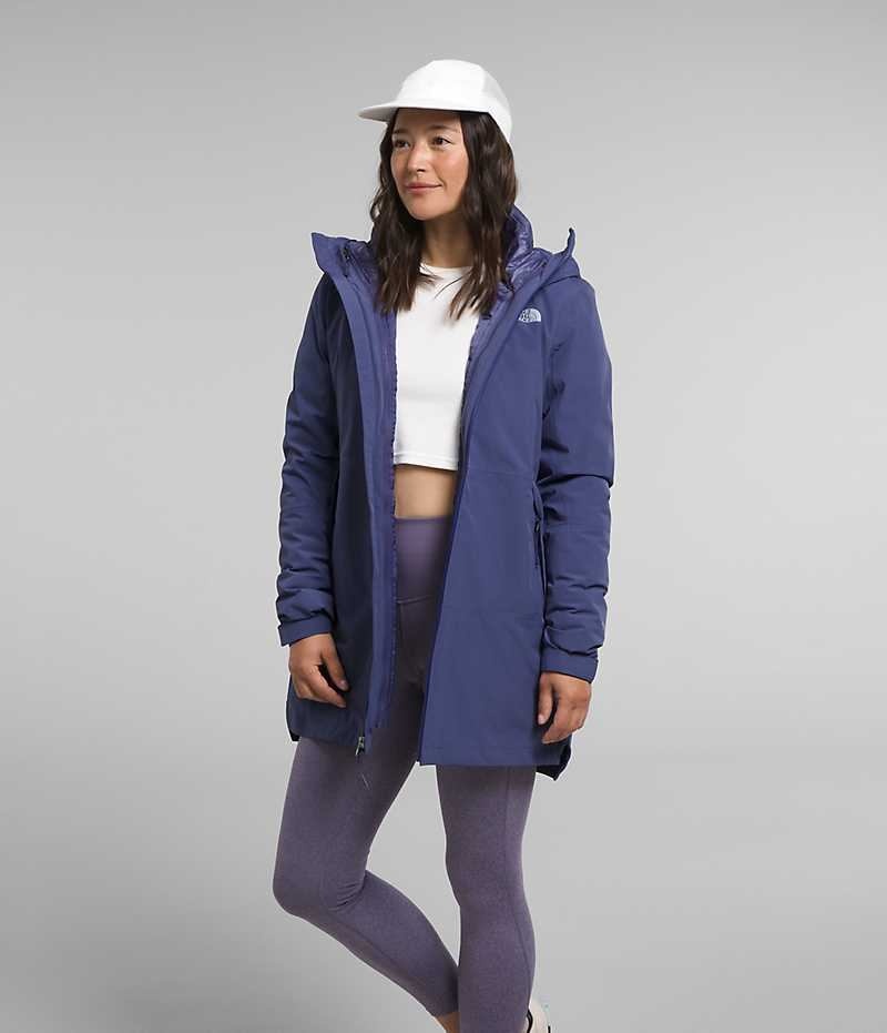 Women's The North Face ThermoBall™ Eco Triclimate® Parka Blue | CANADA CHFPEY