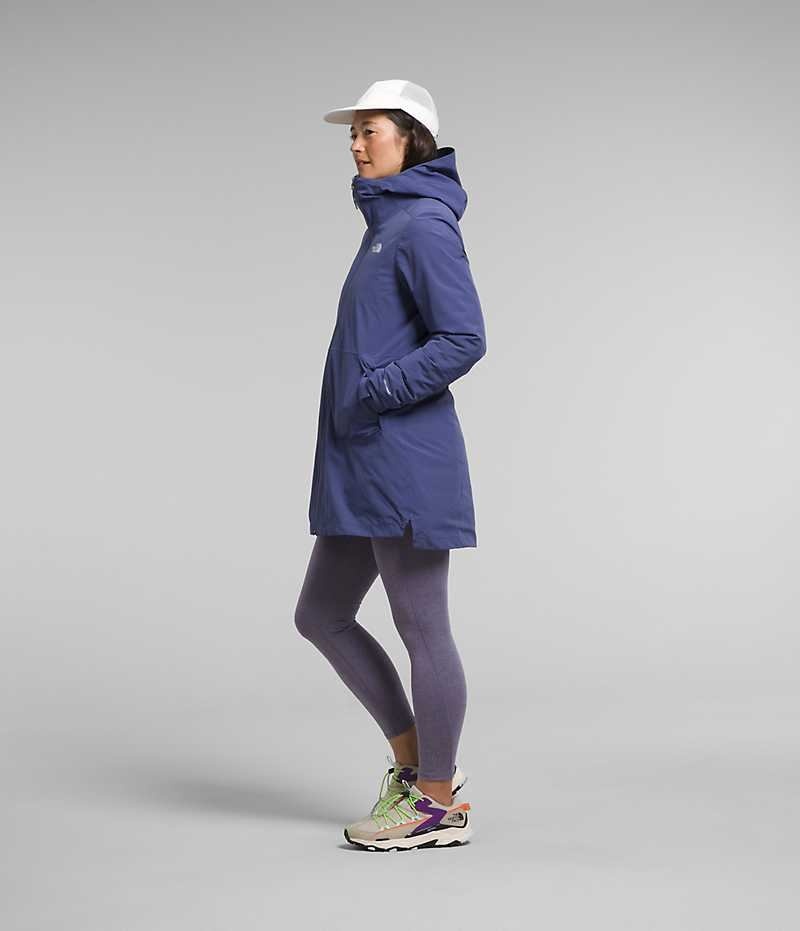 Women's The North Face ThermoBall™ Eco Triclimate® Parka Blue | CANADA CHFPEY