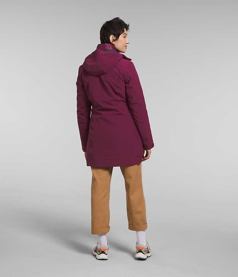 Women's The North Face ThermoBall™ Eco Triclimate® Parka Burgundy | OTTAWA VLPUWQ