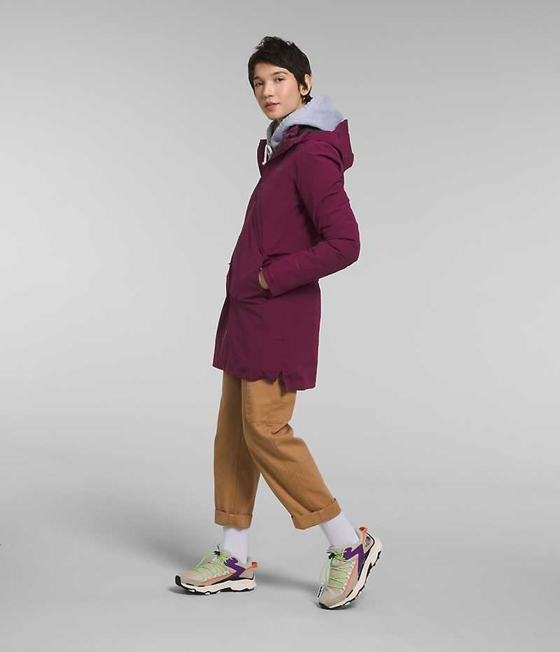 Women's The North Face ThermoBall™ Eco Triclimate® Parka Burgundy | OTTAWA VLPUWQ