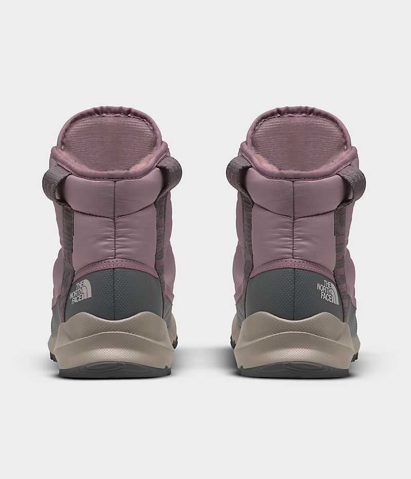 Women's The North Face ThermoBall™ Lace Up Luxe Waterproof Winter Boots Fuchsia | CANADA QUZXEH