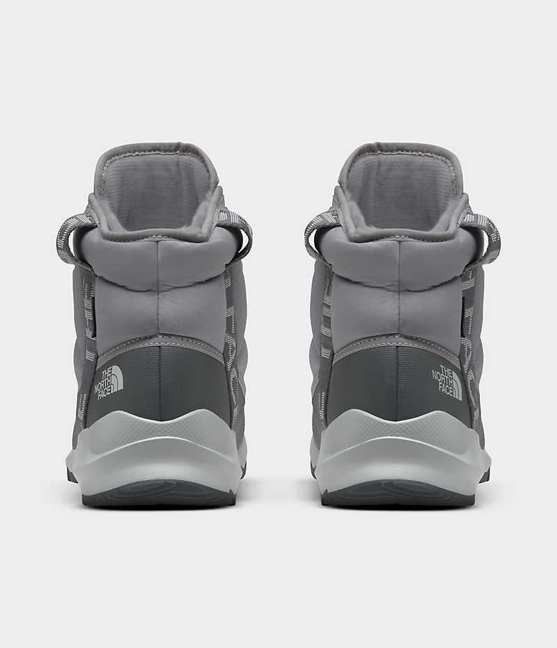 Women's The North Face ThermoBall™ Lace Up Luxe Waterproof Winter Boots Grey | TORONTO UMGPKH