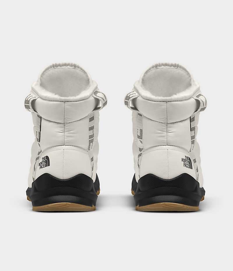 Women's The North Face ThermoBall™ Lace Up Luxe Waterproof Winter Boots White | CANADA NQKTLY