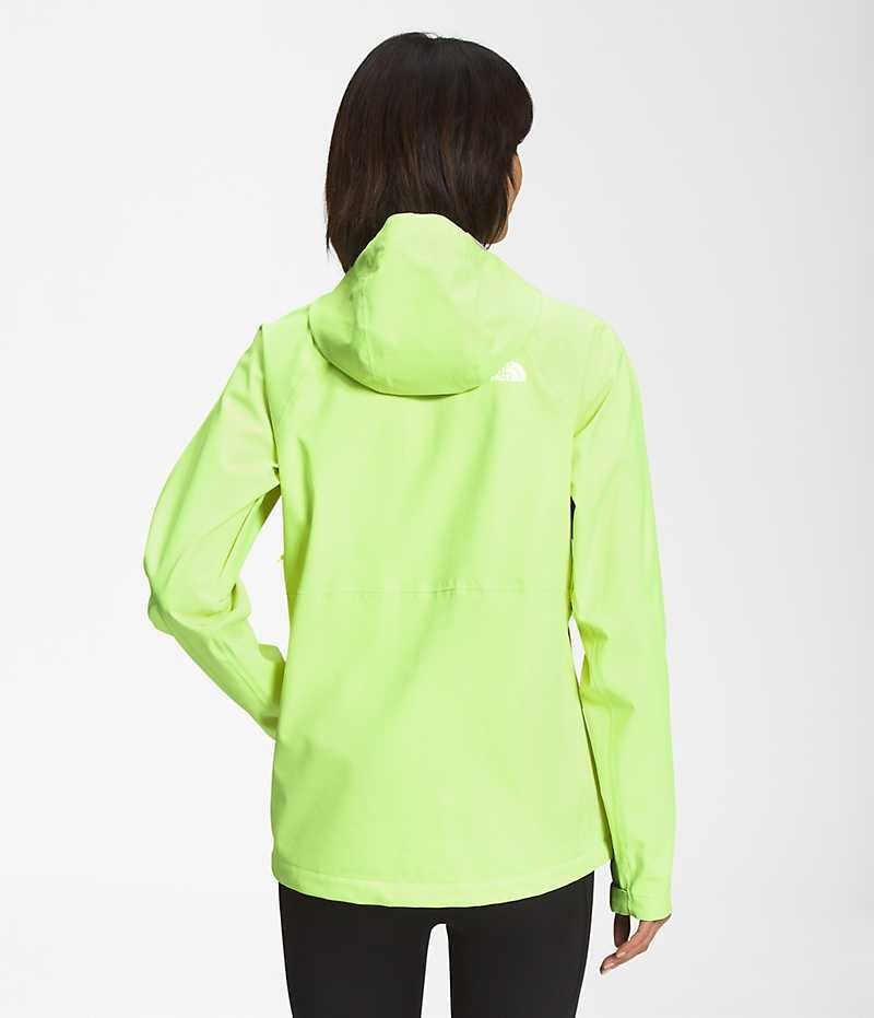 Women's The North Face Valle Vista Stretch Rain Jacket Green | TORONTO SFNRWC