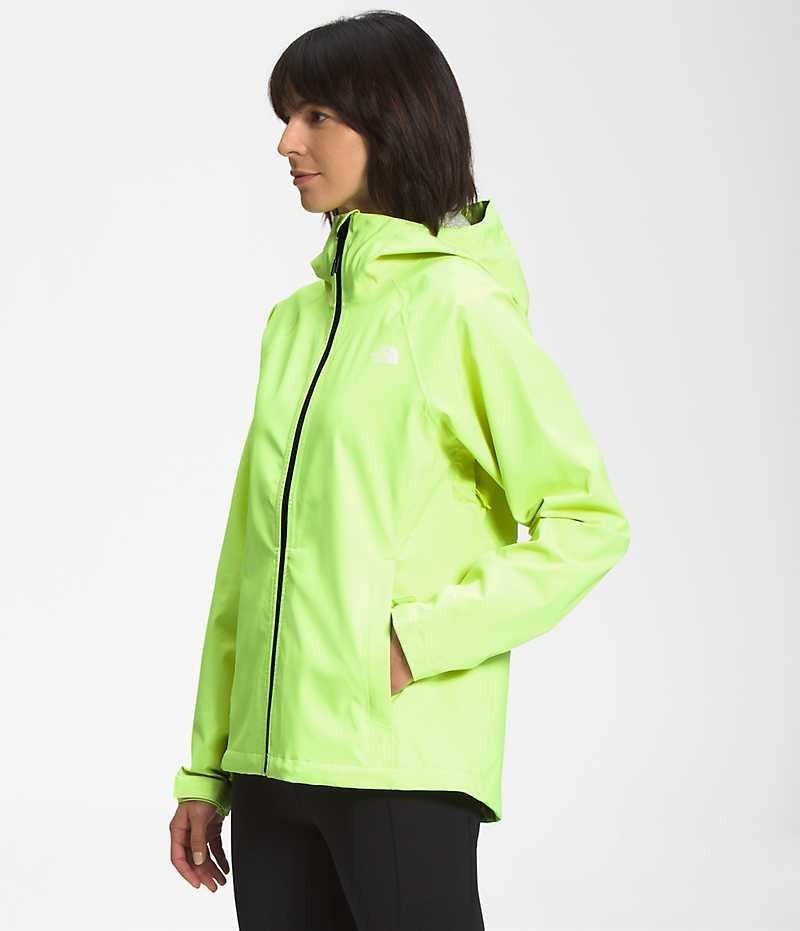 Women's The North Face Valle Vista Stretch Rain Jacket Green | TORONTO SFNRWC