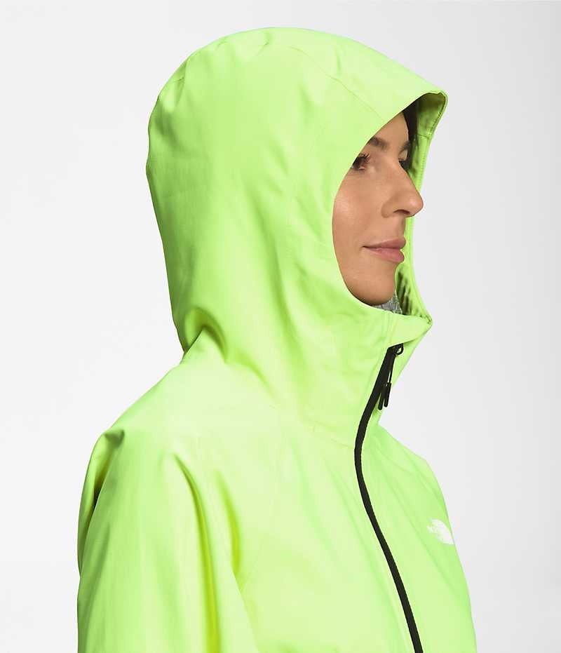 Women's The North Face Valle Vista Stretch Rain Jacket Green | TORONTO SFNRWC