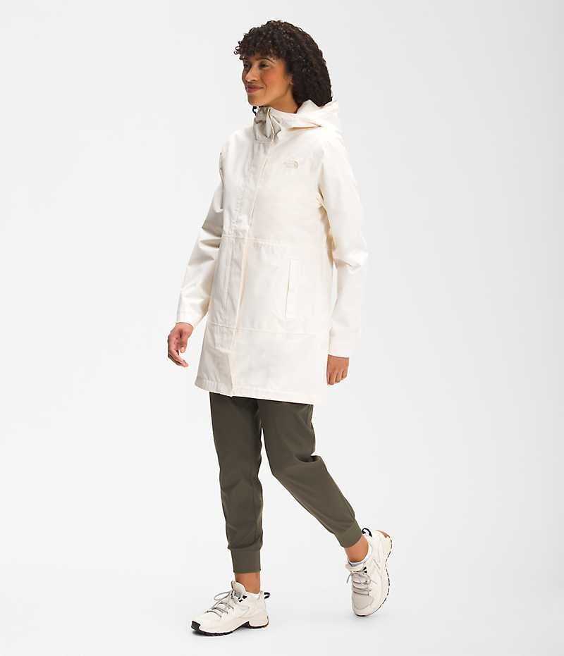 Women's The North Face Woodmont Parka White | CANADA OIDCZM